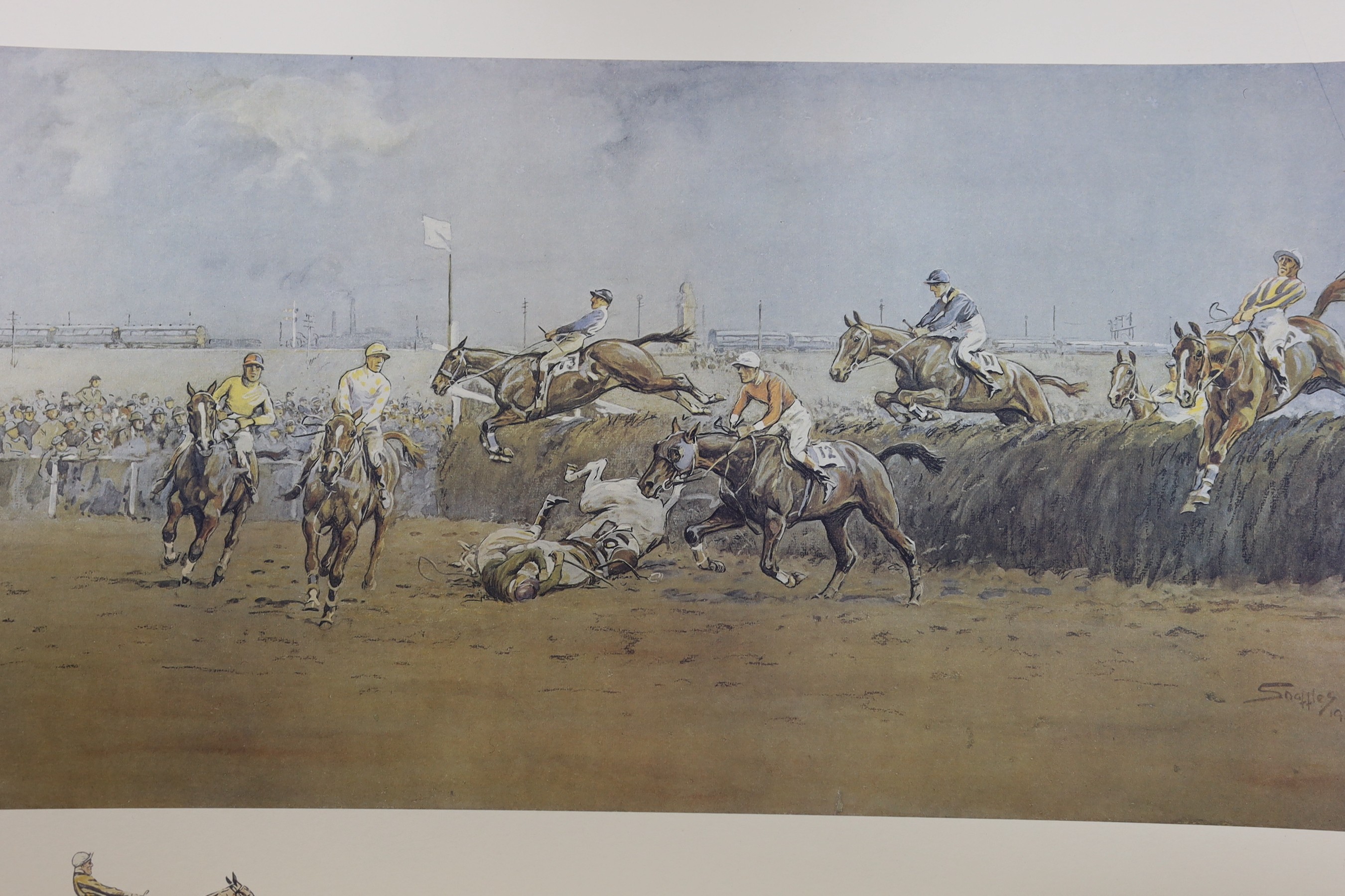 A group of assorted unframed colour prints after Snaffles, largest overall 55 x 66cm